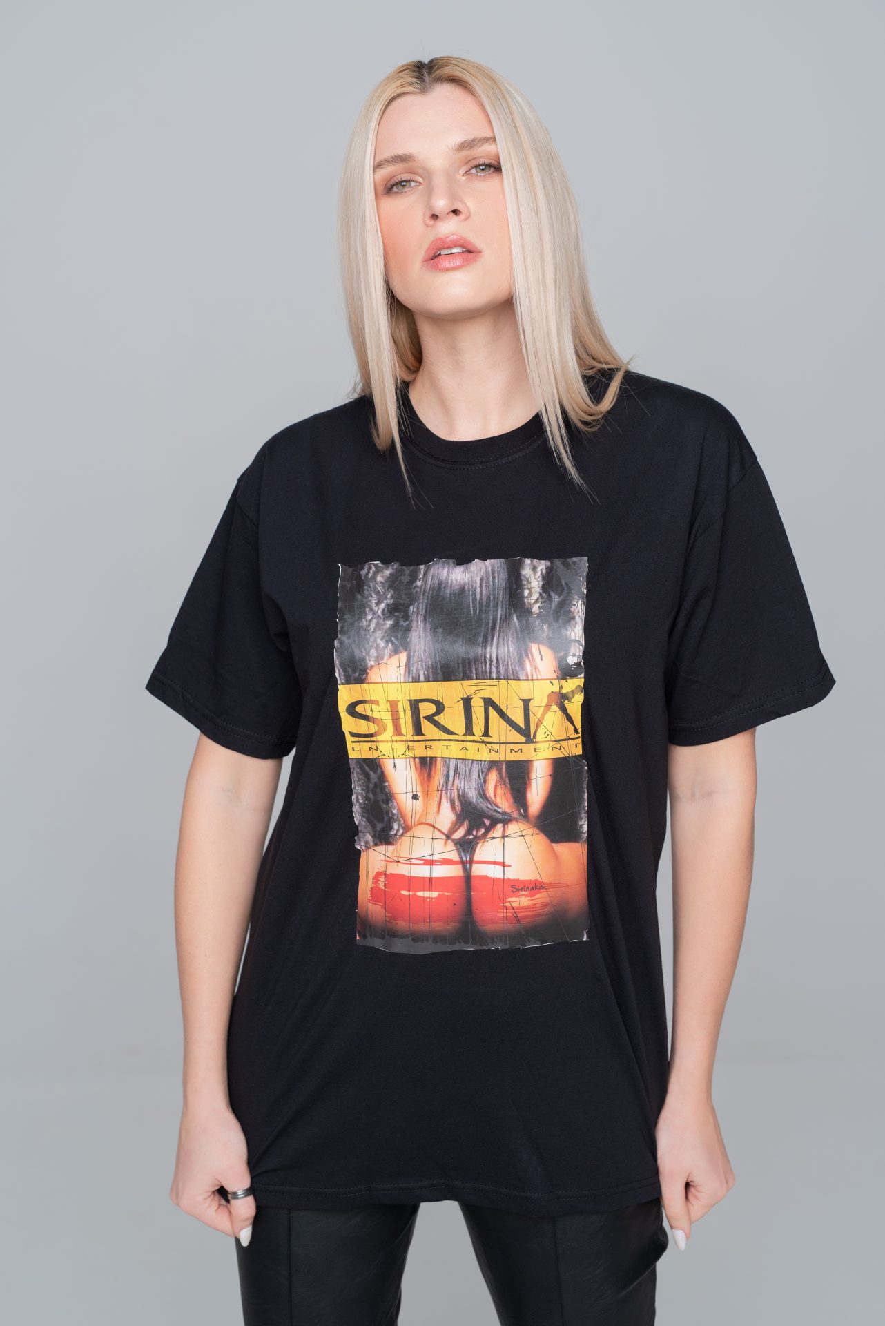 Sirina T Shirt Black Sirina Shop